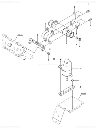YANMAR 119799-26530 Bracket, Atf Tank | PalmerPower