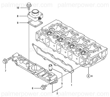 YANMAR 104407-44480 Joint, Rubber Pipe | PalmerPower
