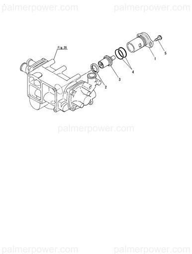 YANMAR 120445-48570 Seal, Thermostat | PalmerPower