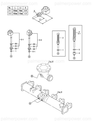 YANMAR 148620-91380 Thermometer,Exhaust - Palmer Power