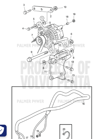 VOLVO PENTA 1357345 Spacer Sleeve | PalmerPower