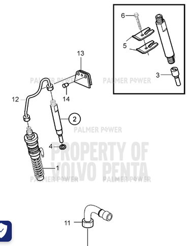 VOLVO PENTA 20405567 Pipe | PalmerPower