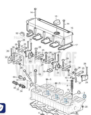 VOLVO PENTA 20725337 Valve Cover | PalmerPower