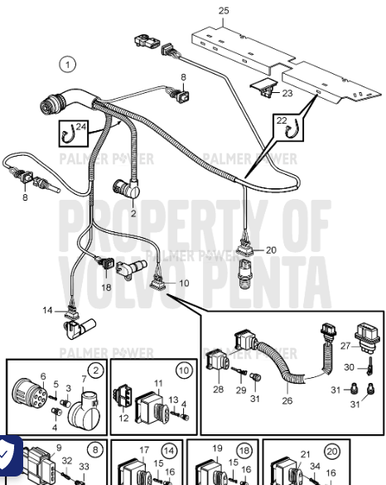VOLVO PENTA 20792273 Cable Terminal | PalmerPower