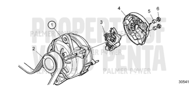 VOLVO PENTA 21429786 Alternator | Alternator Components, 28V 110A ...