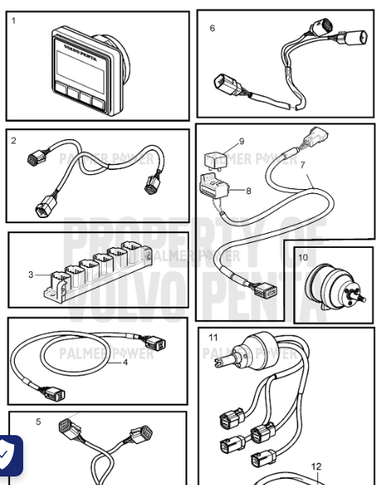 Diagram マルチウェイ リバーシブル マルチモッズコート 36 VOLVO PENTA 21469055 Connection Block | Hub, Multilink | PalmerPower