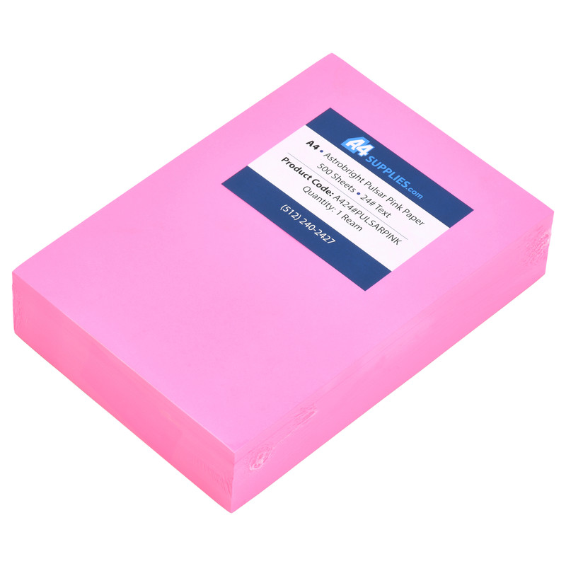 A4 Pink Copy Paper By The Ream | Free Shipping On Orders Of $500