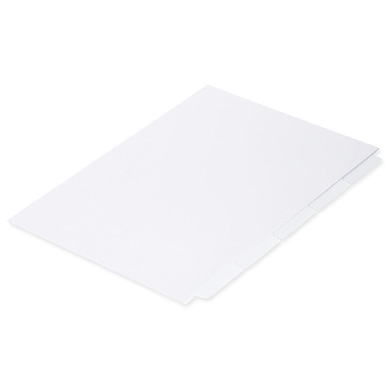 A4 5 Tab Mylar Tab Dividers Blank Printable | Free Shipping On Orders ...