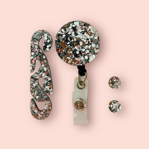 Essentials Set - Set of 3 - 'SILVER GLITTER'