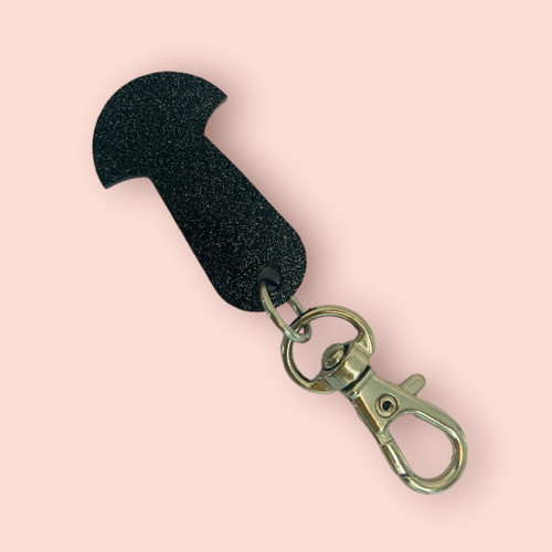 Trolley Token - 'COSMIC BLACK FINE GLITTER'