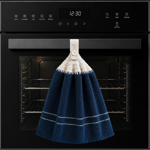 Hand Towel (with Crochet Top) - Royal Blue 