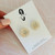 Last Pairs - MEGA Stud Earrings -  Acrylic - Circle - Tunnel White 