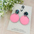 Statement Earrings - Acrylic - Plain Circle - MIRROR - Glitter Stud Top - You Choose