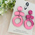 Statement Earrings - Acrylic - Trios - MIRROR - You Choose Colour