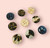 Buttons - 15mm Circle - PATTERNED - You Choose Colour