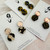 Statement Earrings - Acrylic - Mini Dangles - Patterned -  You Choose Colour