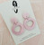 Statement Earrings - Acrylic - PALE PINK PEARL - You Choose Shape
