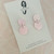 Statement Earrings - Acrylic - PALE PINK PEARL - You Choose Shape