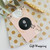 Retractable Badge Reel - Acrylic - 'FINE PURPLE GLITTER'