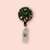 Retractable Badge Reel - Acrylic - 'CHRISTMAS CHEER GLITTER'