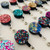 Retractable Badge Reel - Acrylic - 'CHRISTMAS CHEER GLITTER'