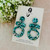 Statement Earrings - Acrylic - Trios - CHUNKY GLITTER - You Choose Colour