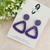 Statement Earrings - Acrylic - HOLLOW TRIANGLE - Purple/Black/Green/Pink - You Choose