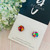 Mini Stud Earrings - Acrylic - Mini Circle - DISCO FOIL PINATA - You Choose