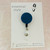 Retractable Badge Reel - Acrylic - 'ROYAL BLUE FINE GLITTER'