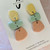 Statement Earrings - Polymer Clay - Handmade - 'PASTEL POSY' - Abstract Drops  - You Choose