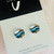 Stud Earrings - Glass Dome -  LANDSCAPE  - You Choose Colour