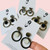 Statement Earrings - Stainless Steel - Bezel Set Clay Drop Feature - You Choose Colour