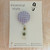 Handmade - CLAY - Retractable Badge Reel - 'Gingham' - Purple/White - Glossy Resin