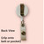 Handmade - CLAY - Retractable Badge Reel - 'Gingham' - Purple/White - Glossy Resin