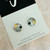 Stud Earrings - Glass - 'MEOW - CAT PAW' 