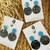 Statement Earrings - Acrylic - Plain Circle - Tortoise Shell - Teal Blues Black White - You Choose