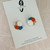 Mega Stud Earrings - Polymer Clay - 'TEXTURED FLORAL - Sunshine Blues' - Smokey Blue/Peach/White - Mega Size
