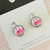 Mini Stud Earrings - Glass Dome - Girls/Kids - DANCING -  Stud or Clipon - You Choose