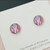 Mini Stud Earrings - Glass Dome - Girls/Kids - DANCING -  Stud or Clipon - You Choose