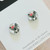 Mini Stud Earrings - Glass Dome - Girls/Kids - ANIMAL BOUQUET  -  Stud or Clipon - You Choose