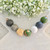 OLIVE GREEN - Necklace - Handmade Polymer Clay Necklace - Bead Necklace - Olive Green/Khaki - You Choose