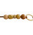 Lanyard - Teacher - Beaded - Polymer Clay - Keychain - ' BIANCA' - Pale Pink / Copper / Opal