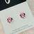 Mini Stud Earrings - Glass Dome -  Girls/Kids - MINI MICKEY MOUSE - Stud or Clipon - You Choose 