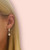 Statement Earrings - Pearl -  Huggie Hoop - Your Choice