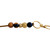Lanyard - Teacher - Beaded - Polymer Clay - Keychain - ' JULIA' - Navy/Copper