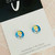 Mini Stud Earrings - Glass Dome - Girls/Kids - DISNEY PRINCESS -  Stud or Clipon - You Choose