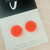 Stud Earrings - Polymer Clay - 'TEXTURED - Fluoro Fluro Orange' - Regular Size
