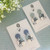 Statement Earrings - Polymer Clay - Handmade - 'THE BLUES' - Navy/Smokey Blue/Pastel Blue/White  - You Choose