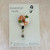 Handmade - CLAY - Retractable Badge Reel - 'Textured Floral' - Sage Green/Peach/Orange/White