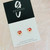 Mini Stud Earrings - Glass Dome -  'Kids Rudolph Christmas'  - Kids/Girls - Stud or Clipon